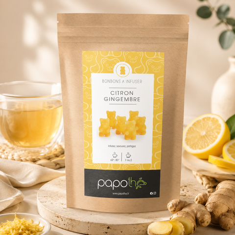Bonbons à infuser Citron Gingembre – Papothé (Papo'Thé)