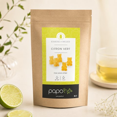 Bonbons à infuser Citron Vert – Papothé (Papo'Thé)