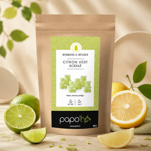 Bonbons à infuser Citron Vert Acidulé – Papothé (Papo'Thé)
