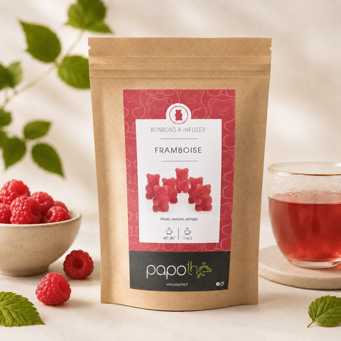 Bonbons à infuser Framboise – Papothé (Papo'Thé)