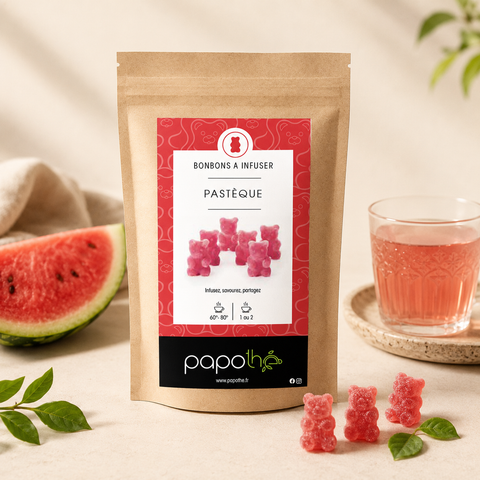 Bonbons à infuser Pastèque – Papothé (Papo'Thé)