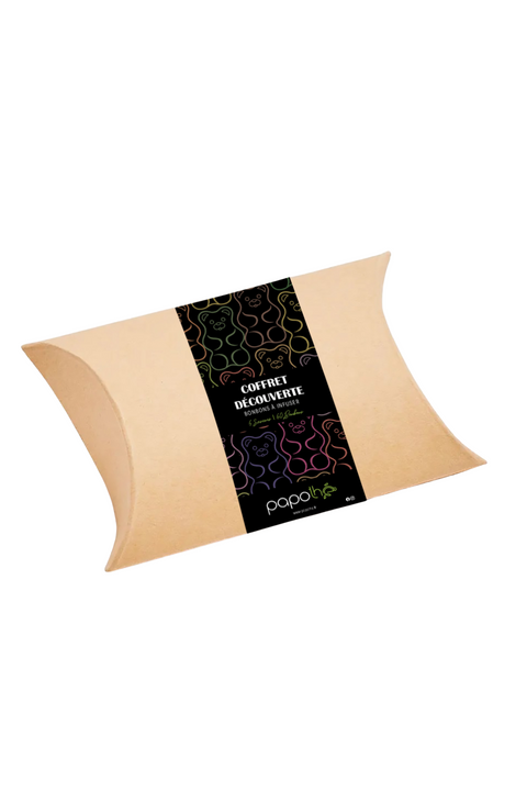 Coffret cadeau de bonbons à infuser, 6 sachets de 10 oursons – Papothé (Papo'Thé)