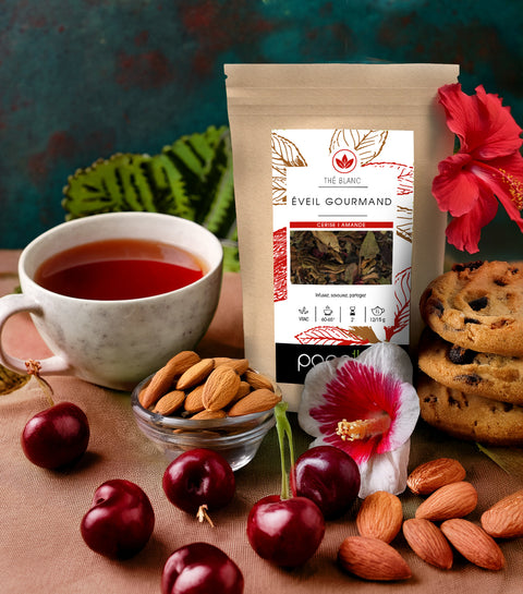 Thé Blanc Bio Cerise Amande (Éveil Gourmand)
