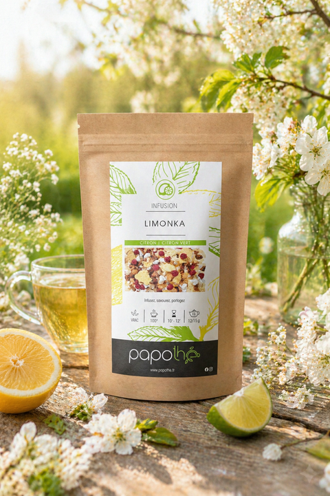 Infusion Citron Vert Limonka Papothé en sachet vrac 100 g
