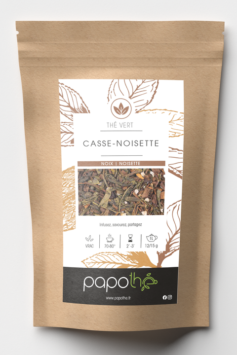 Thé Vert Noix/Noisette (Casse-Noisette) - "L'Infusion Dessert"