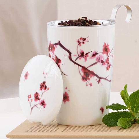 Tisanière Teaeve Cherry Blossom 350 ml – Tasse avec Filtre