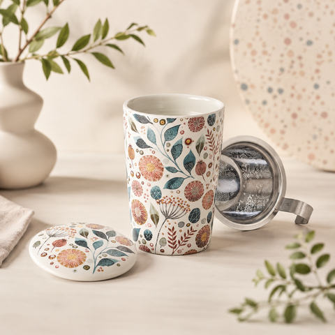 Tisanière Teaeve Linnea 350 ml – Tasse double paroi avec filtre inox