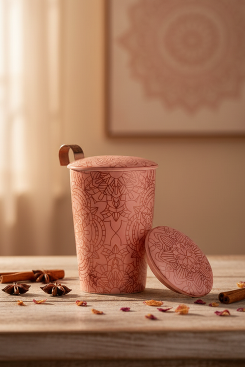 Tisanière TeaEve Mandala 350ml – Tasse avec Filtre